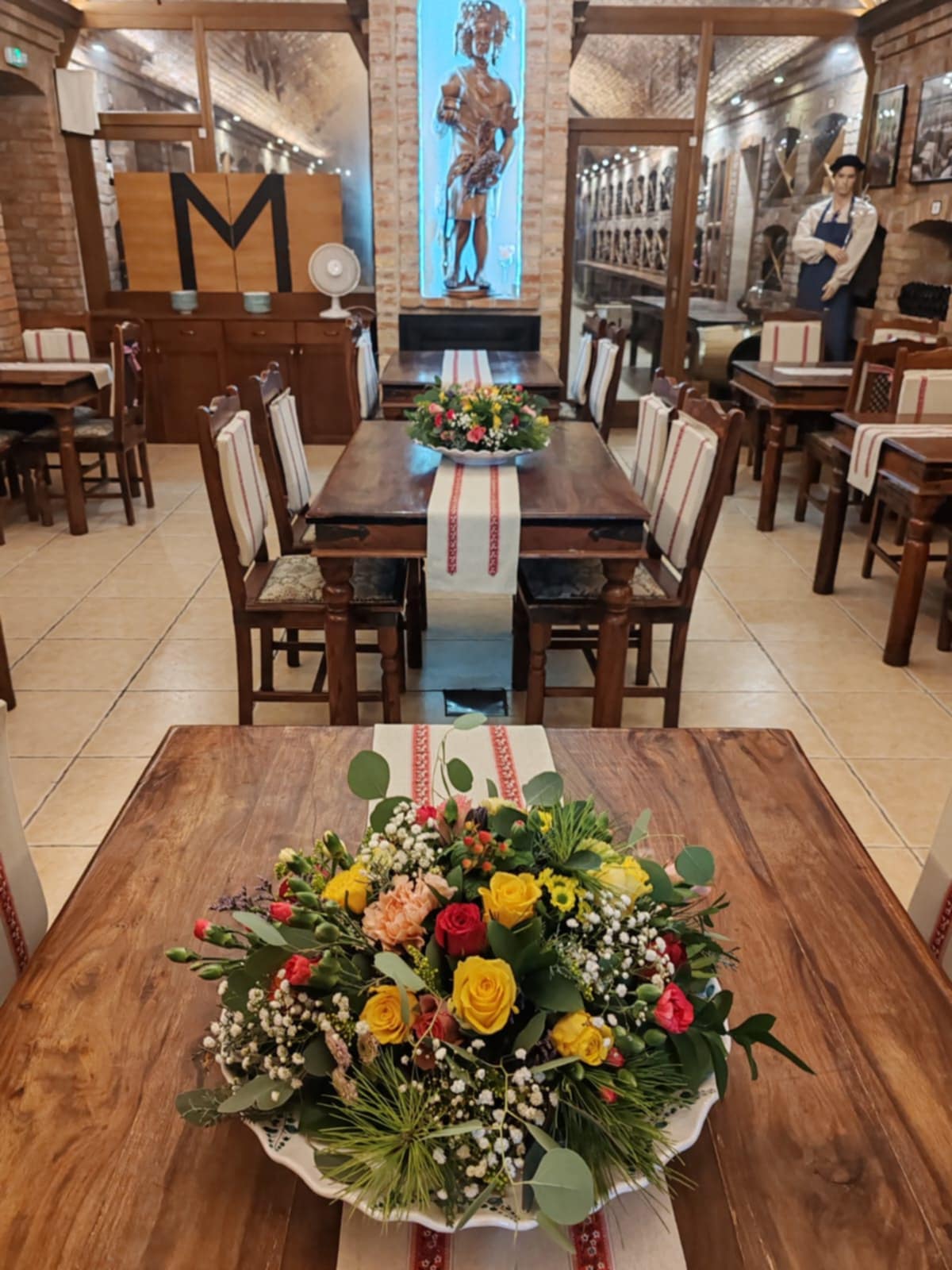 Výzdoba reštaurácie